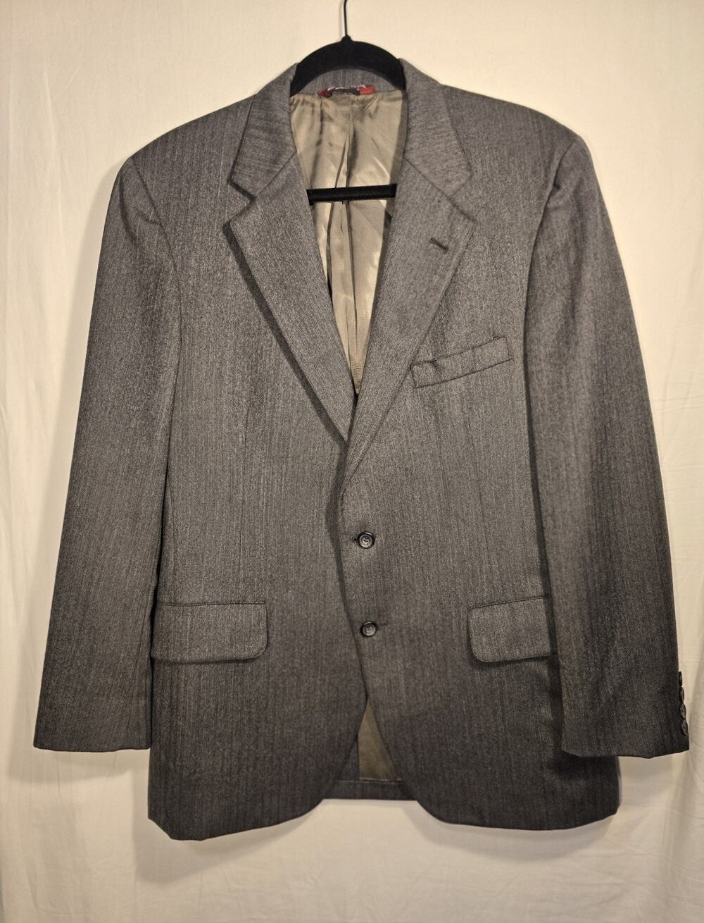 Vintage Herringbone Tweed Wool Blazer